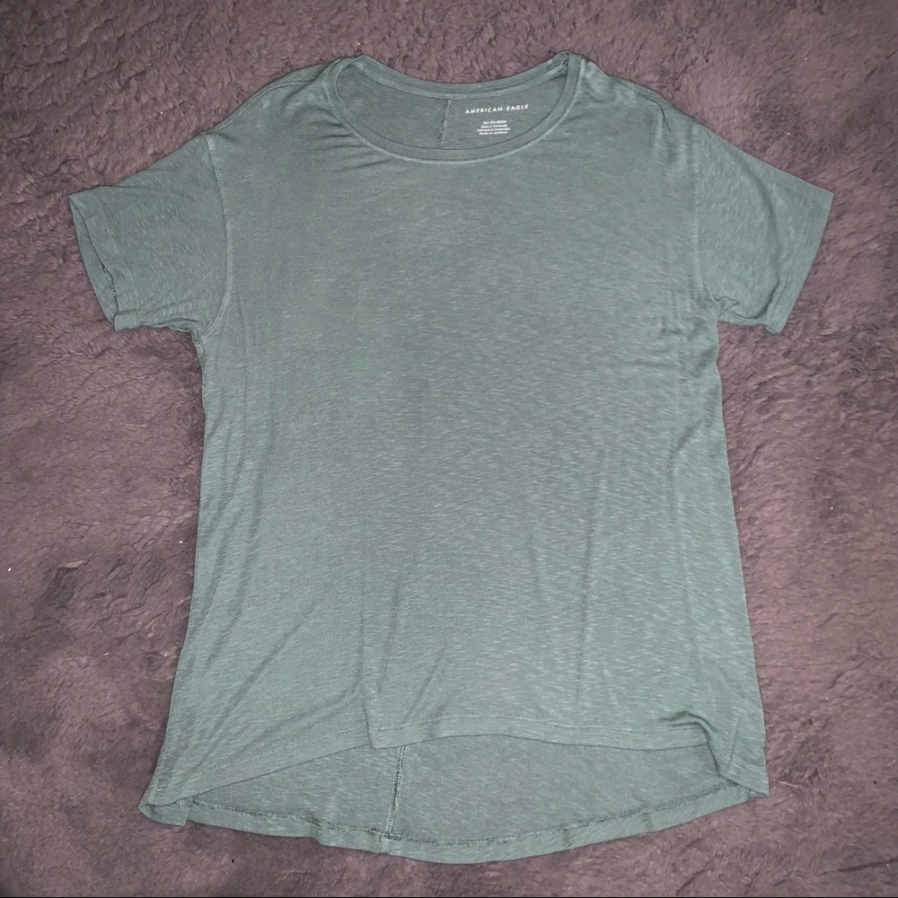 AEO🦅 Oversized Green Short Sleeve Tee